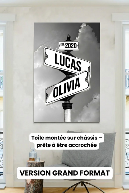 TOILE COUPLE PERSONNALISÉE 💕 Promo Saint-Valentin 💕