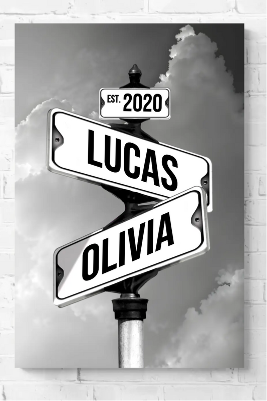 TOILE COUPLE PERSONNALISÉE 💕 Promo Saint-Valentin 💕