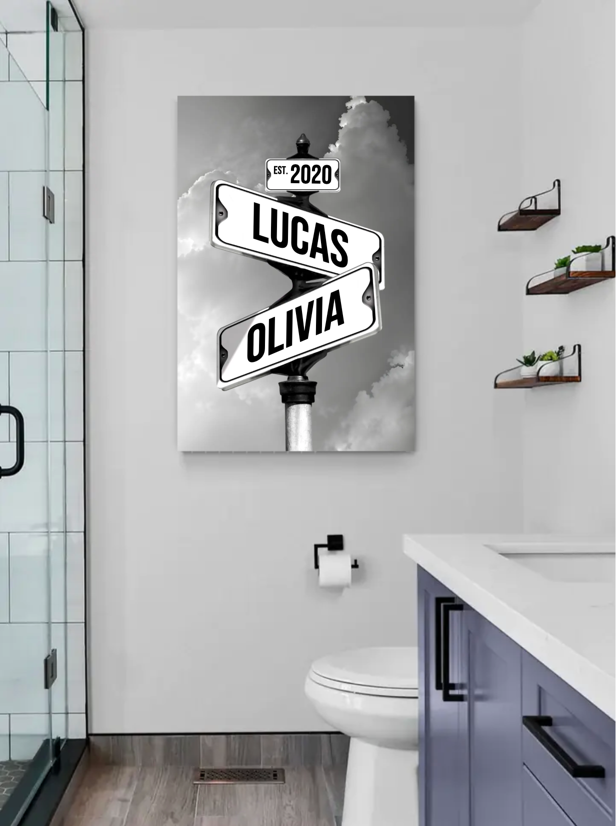 TOILE COUPLE PERSONNALISÉE 💕 Promo Saint-Valentin 💕