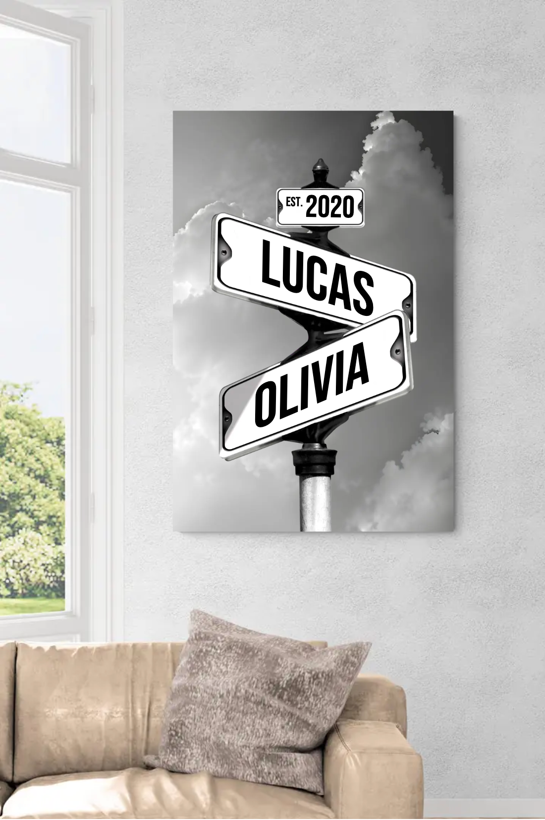 TOILE COUPLE PERSONNALISÉE 💕 Promo Saint-Valentin 💕