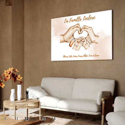 Toile Familiale Personnalisée
