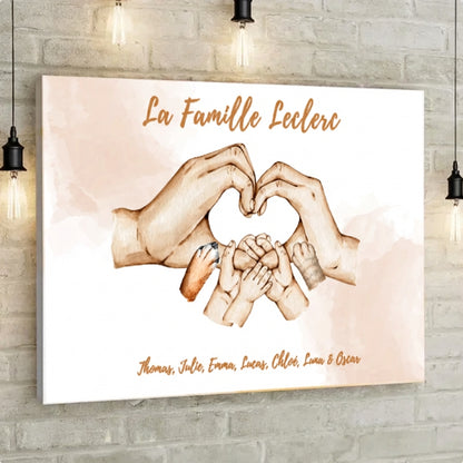 Toile Familiale Personnalisée